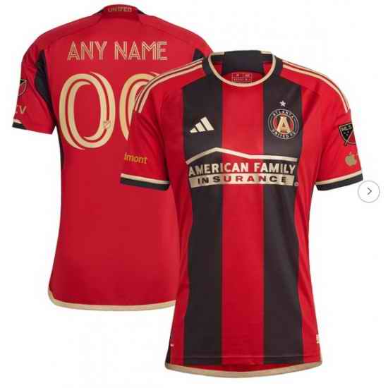 Men's Atlanta United FC adidas Black 2023 The 17s' Kit Authentic Custom Jersey